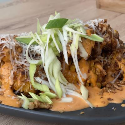 Veganska elotes – grillad majs med chilisås