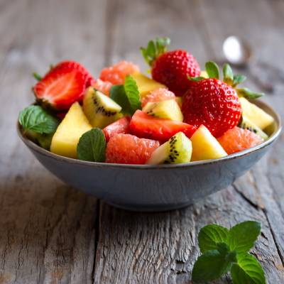 Frisk och läcker fruktsallad