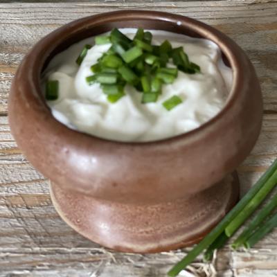 Gräslöksdipp med 0 % grekisk yoghurt